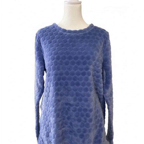 HUE Sweaters - HUE blue bubble knit textured crewneck sweater Small excellent no tags